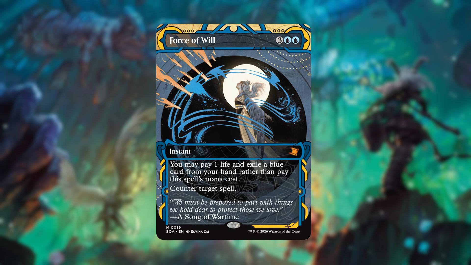 Force of Will dalam set Secrets of Strixhaven