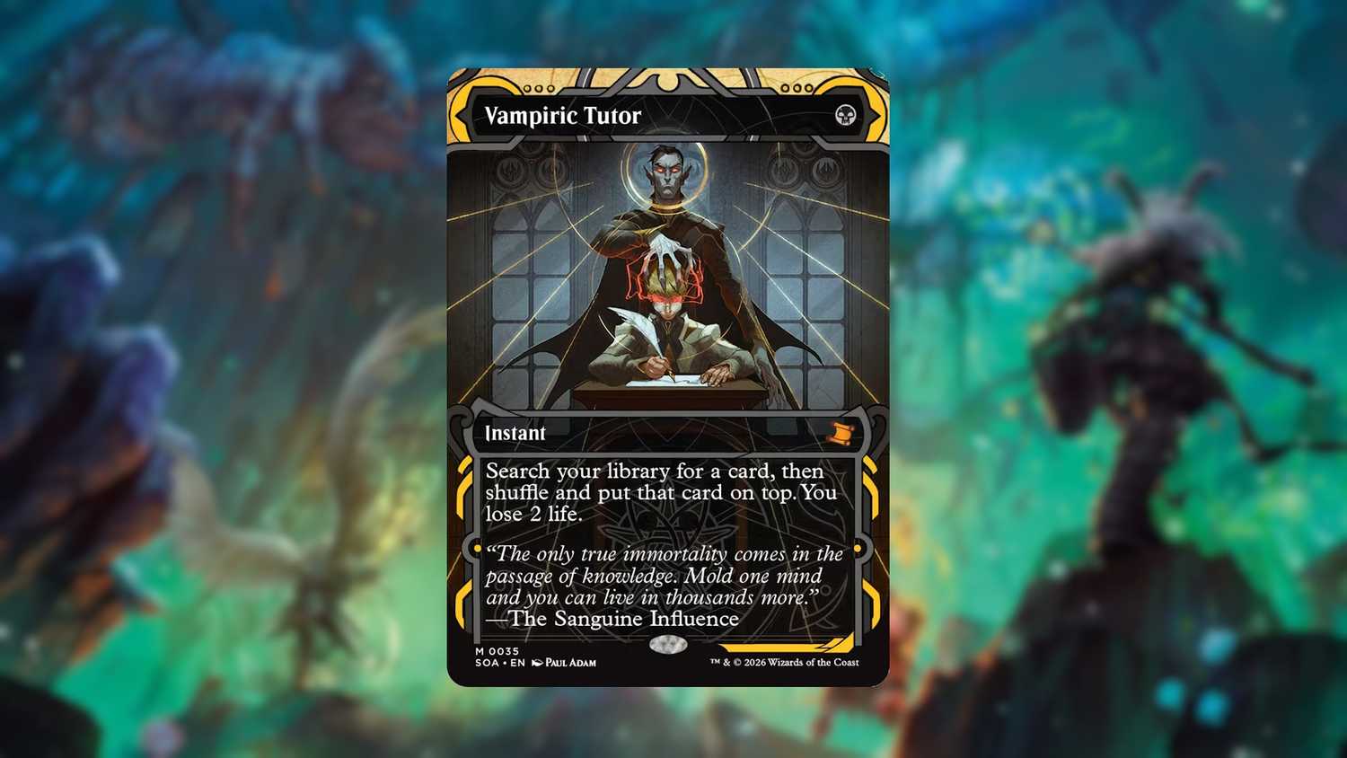 Vampiric Tutor di set Secrets of Strixhaven