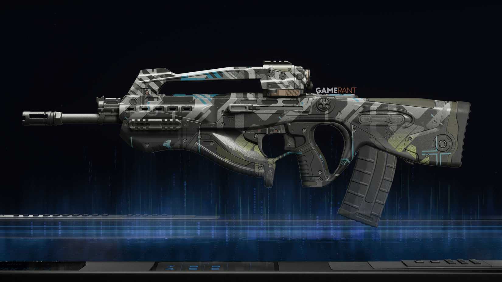 Mainframe Camo preview on the Swordfish A1 - Black Ops 7