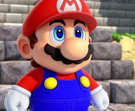Mario looking right in Super Mario RPG (Switch)
