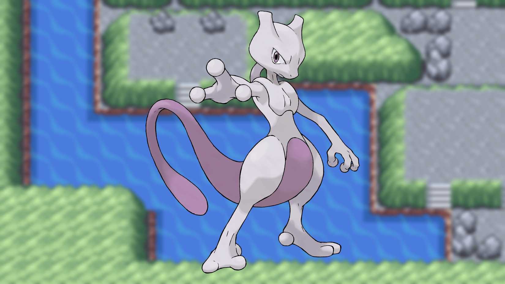 Kanto Region's Mewtwo Cerulean Cave B1F Lair Location in Pokemon FireRed & LeafGreen.