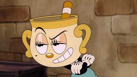 Ms Chalice in the Cuphead show