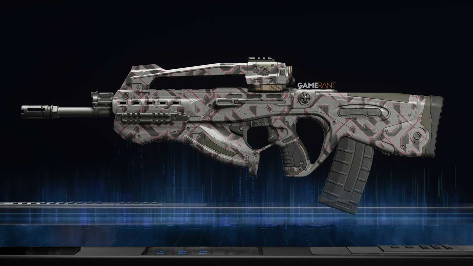 Network Camo preview on the Swordfish A1 - Black Ops 7