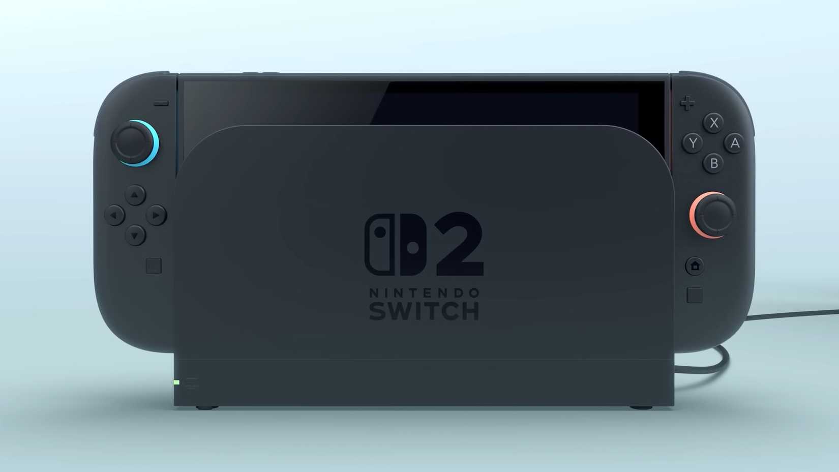 A Nintendo Switch 2 console in the dock