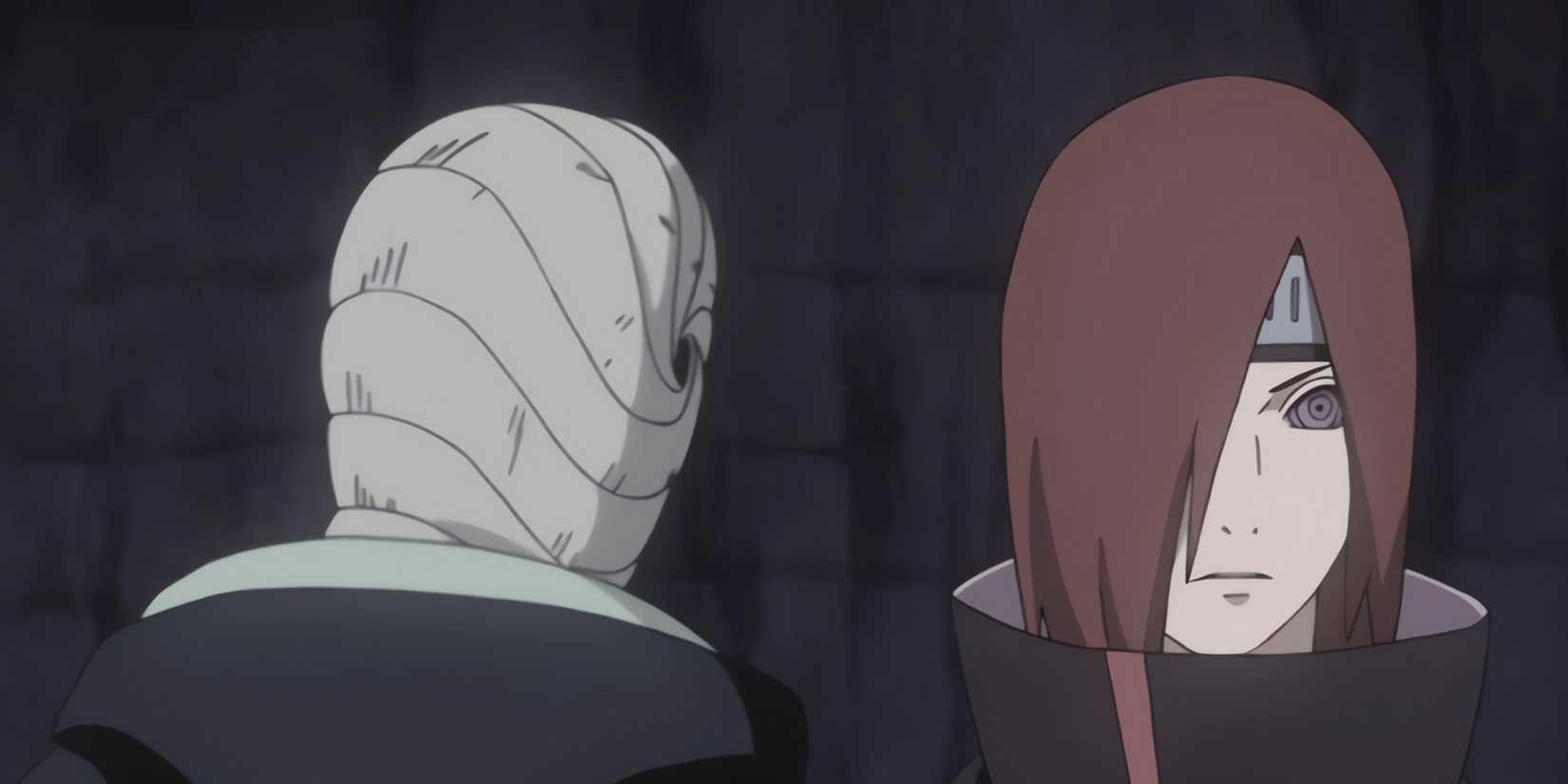 Obito talks to Nagato about joining forces and creating a new Akatsuki.