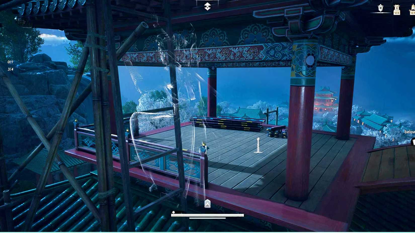 pavilion area near the roof where winds meet