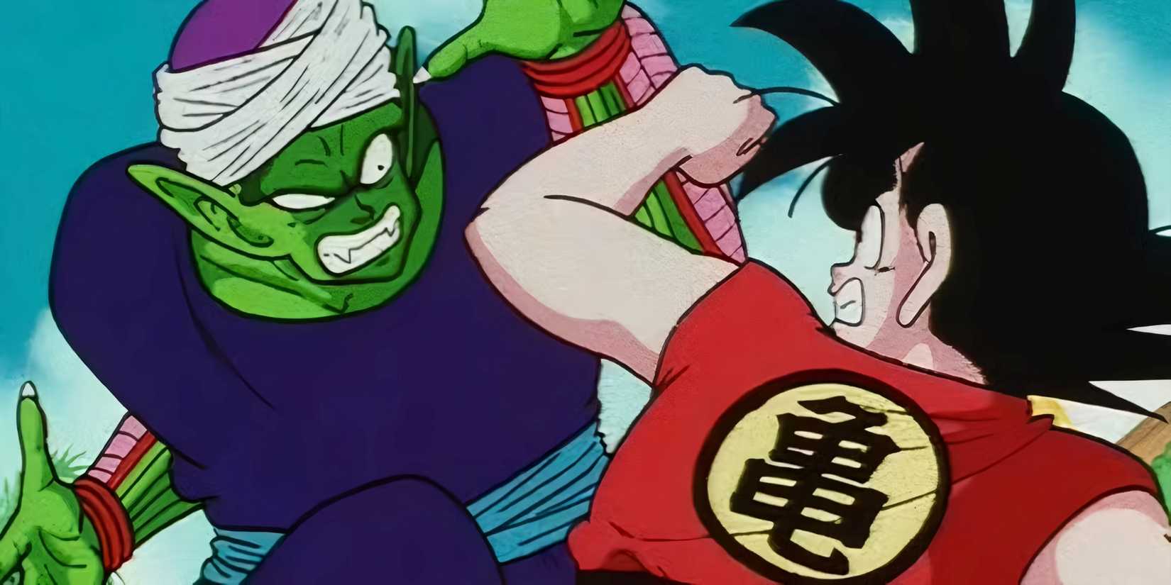 Piccolo and Goku fight during the tournament.