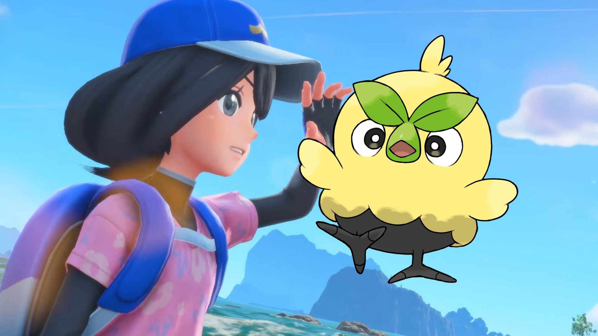 The main character of Pokémon Winds and Waves along with concept art for Browt