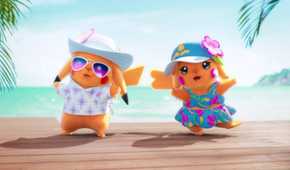 Winds and Waves Pikachu with sunglasses and dress