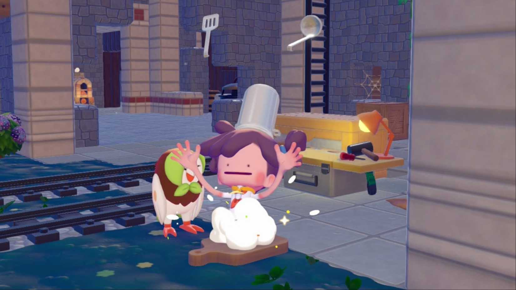 pokopia cooking shredded salad