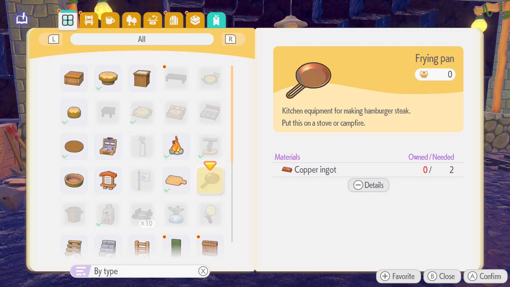 pokopia frying pan copper ingots