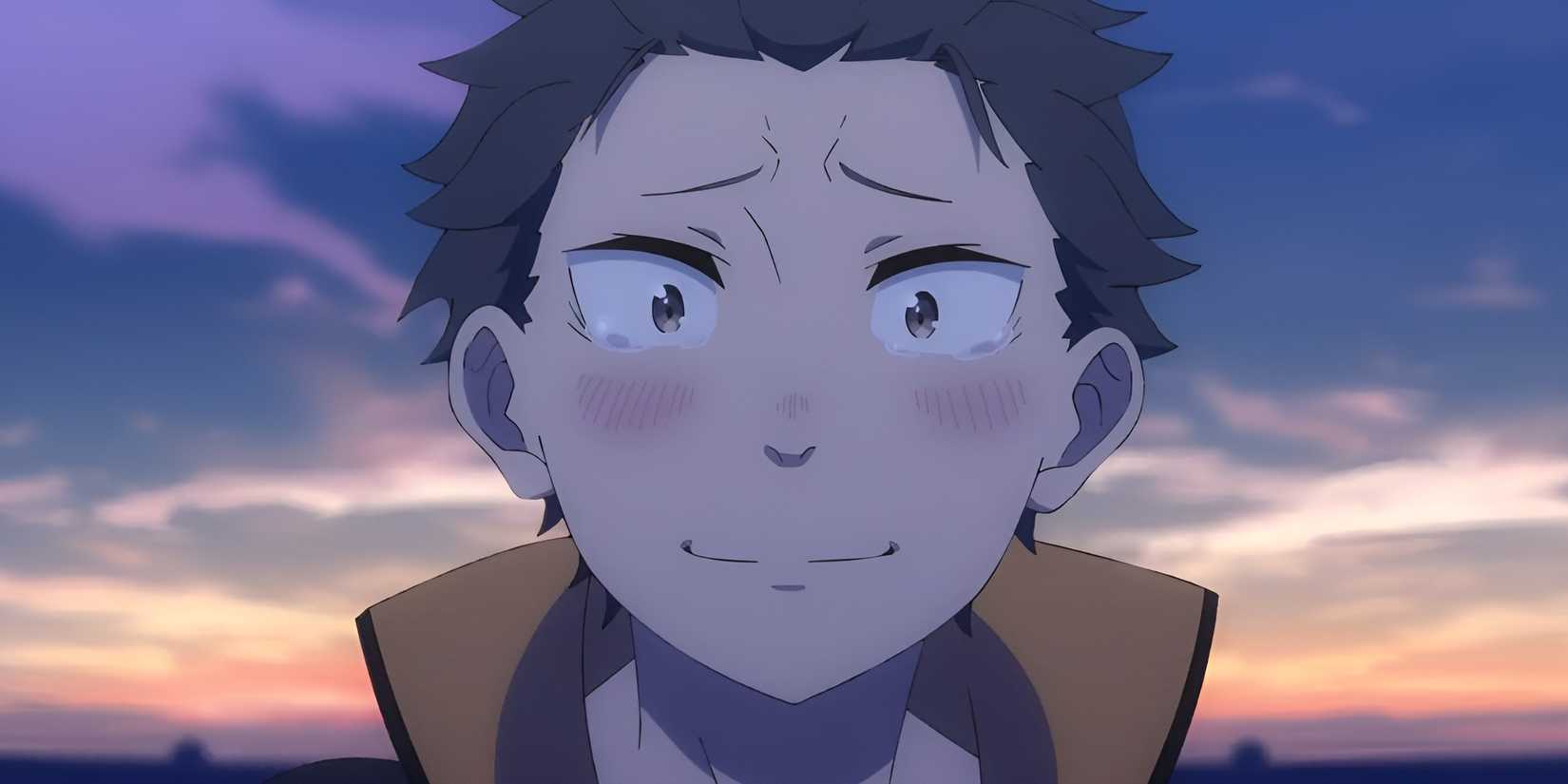 Subaru Natsuki cries happy tears.