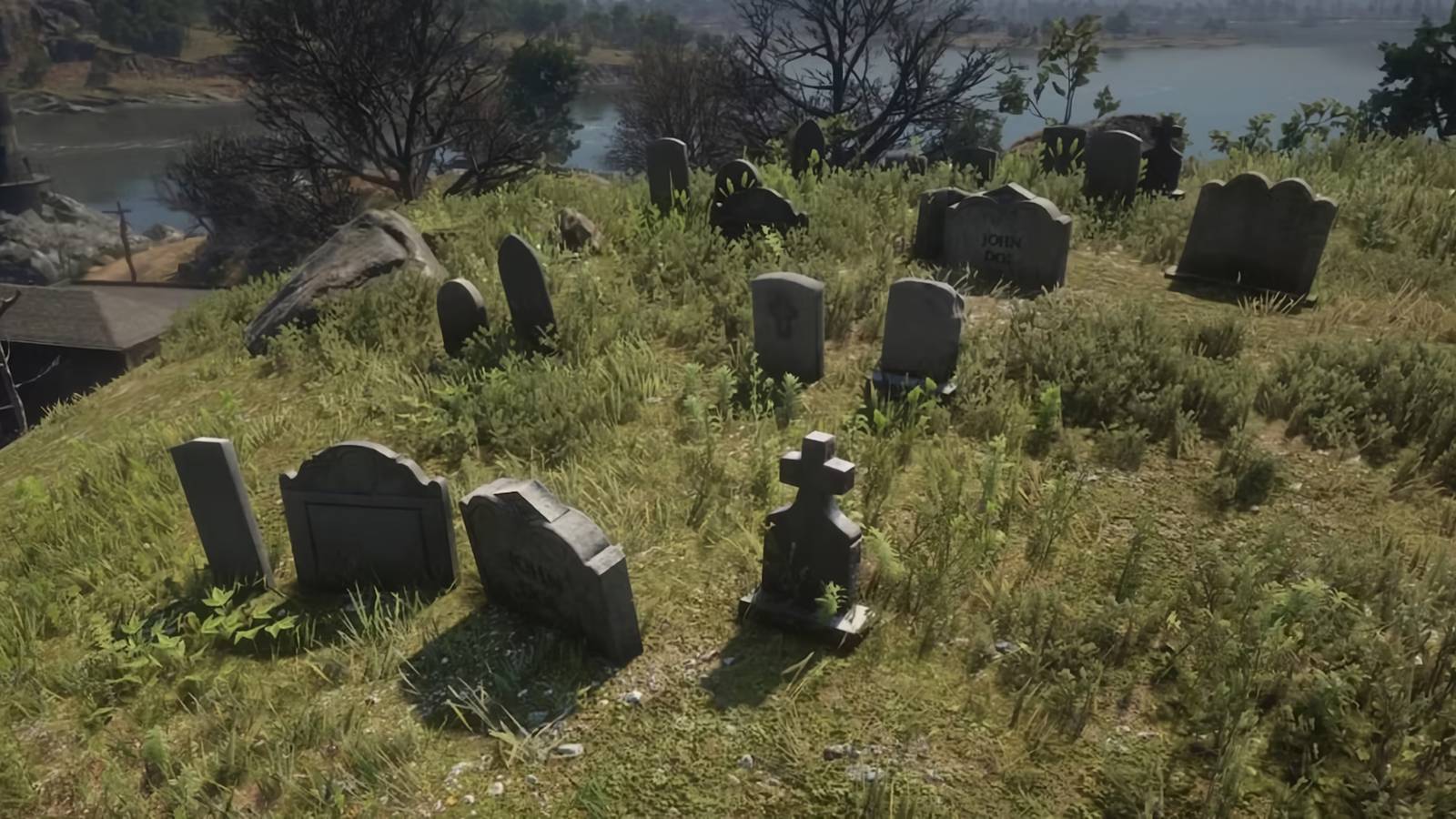 Red Dead Redemption 2 Player Discovers a Hidden Tombstone Red Dead Redemption 2 Player Discovers a Hidden Tombstone