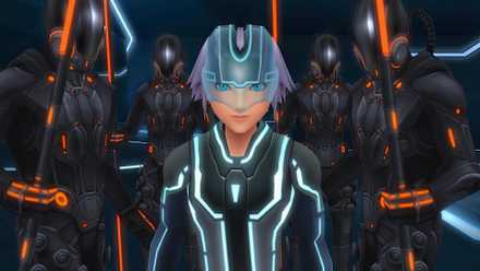 Riku in Tron Legacy in Kingdom Hearts 3D Dream Drop Distance (2012)