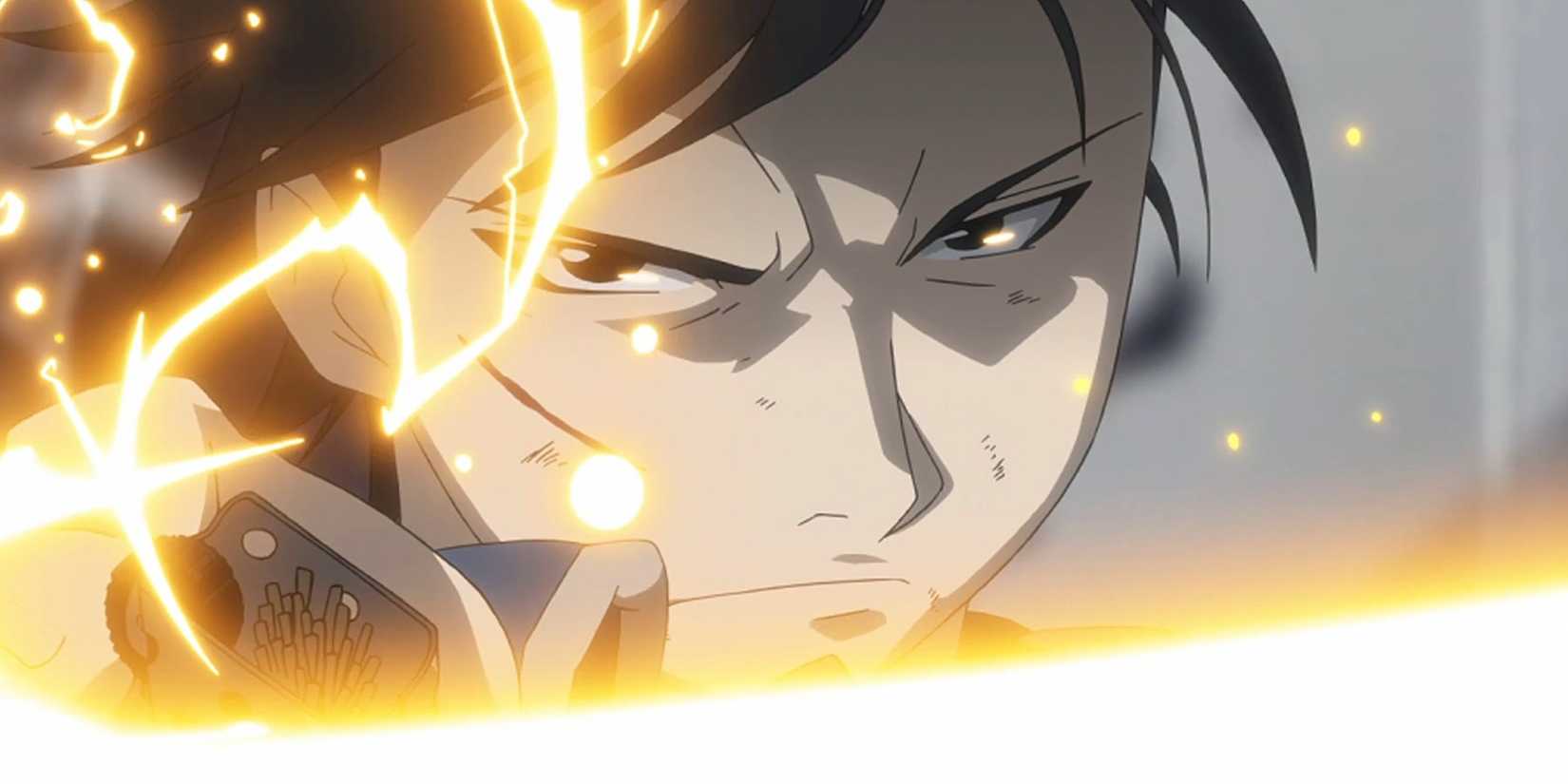 Roy Mustang is on fire.