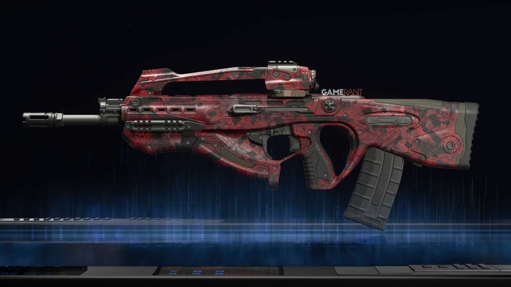 Ruby Snake Camo preview on the Swordfish A1 - Black Ops 7