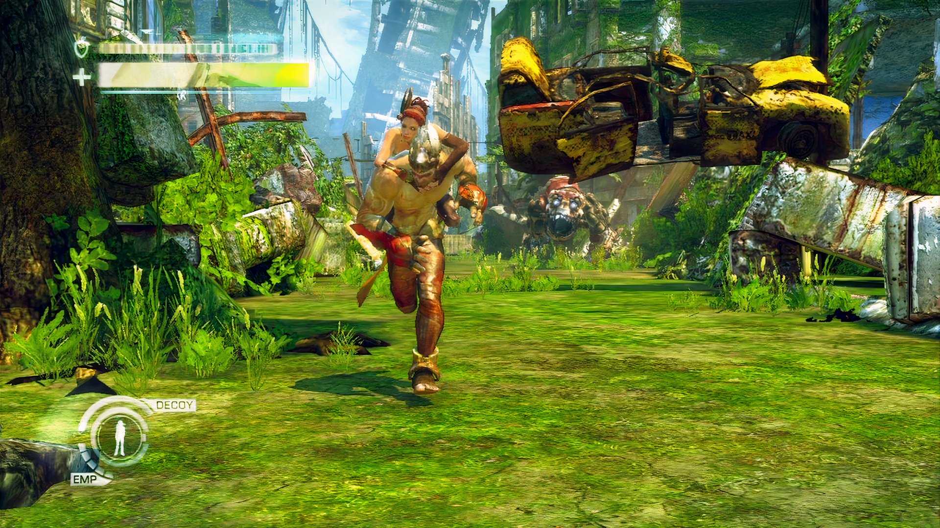 Running from an enemy in Enslaved Odyssey to the West (2010)-1