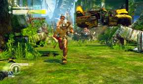Running from an enemy in Enslaved Odyssey to the West (2010)-1