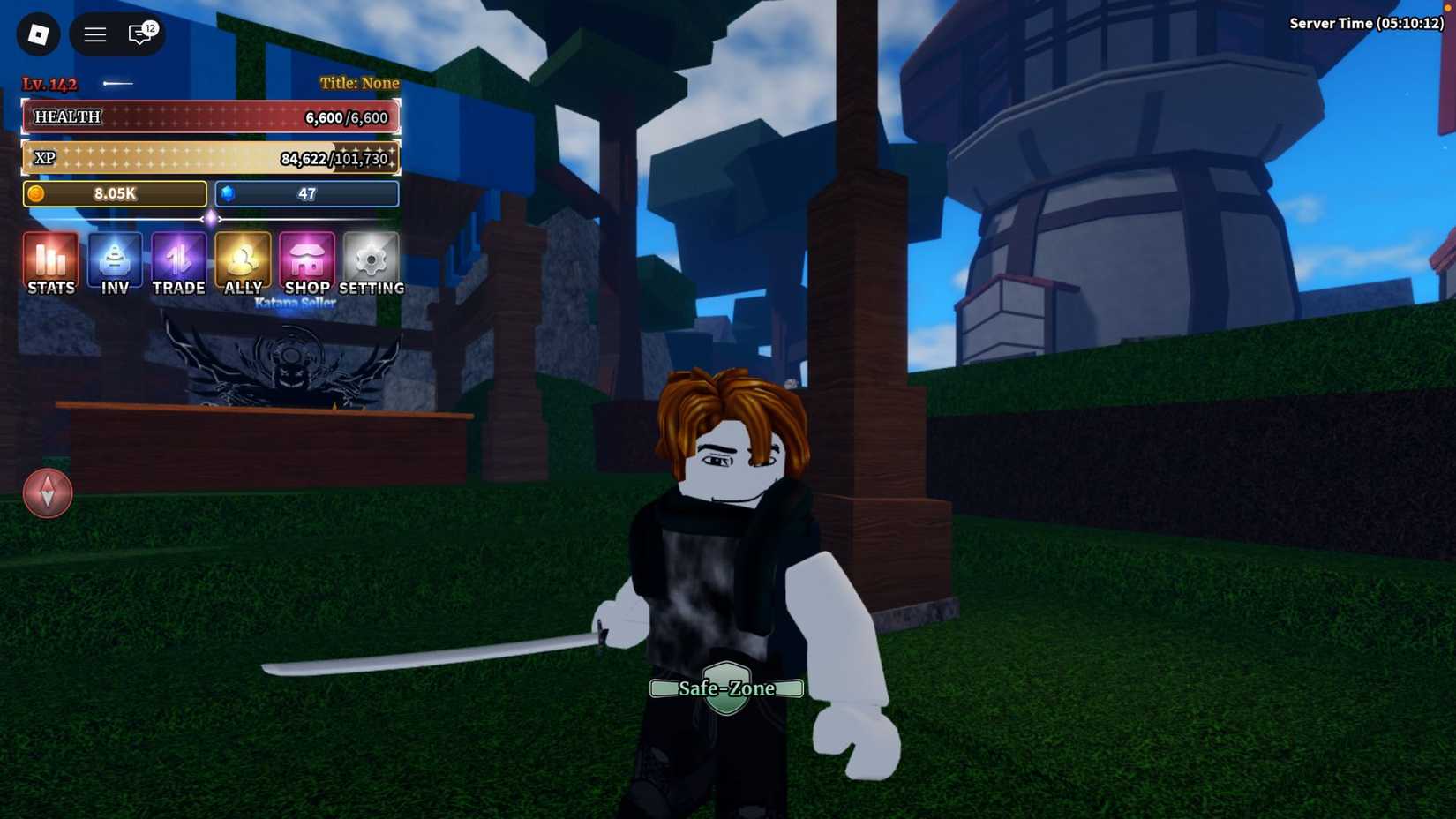 Sailor peace player with sword