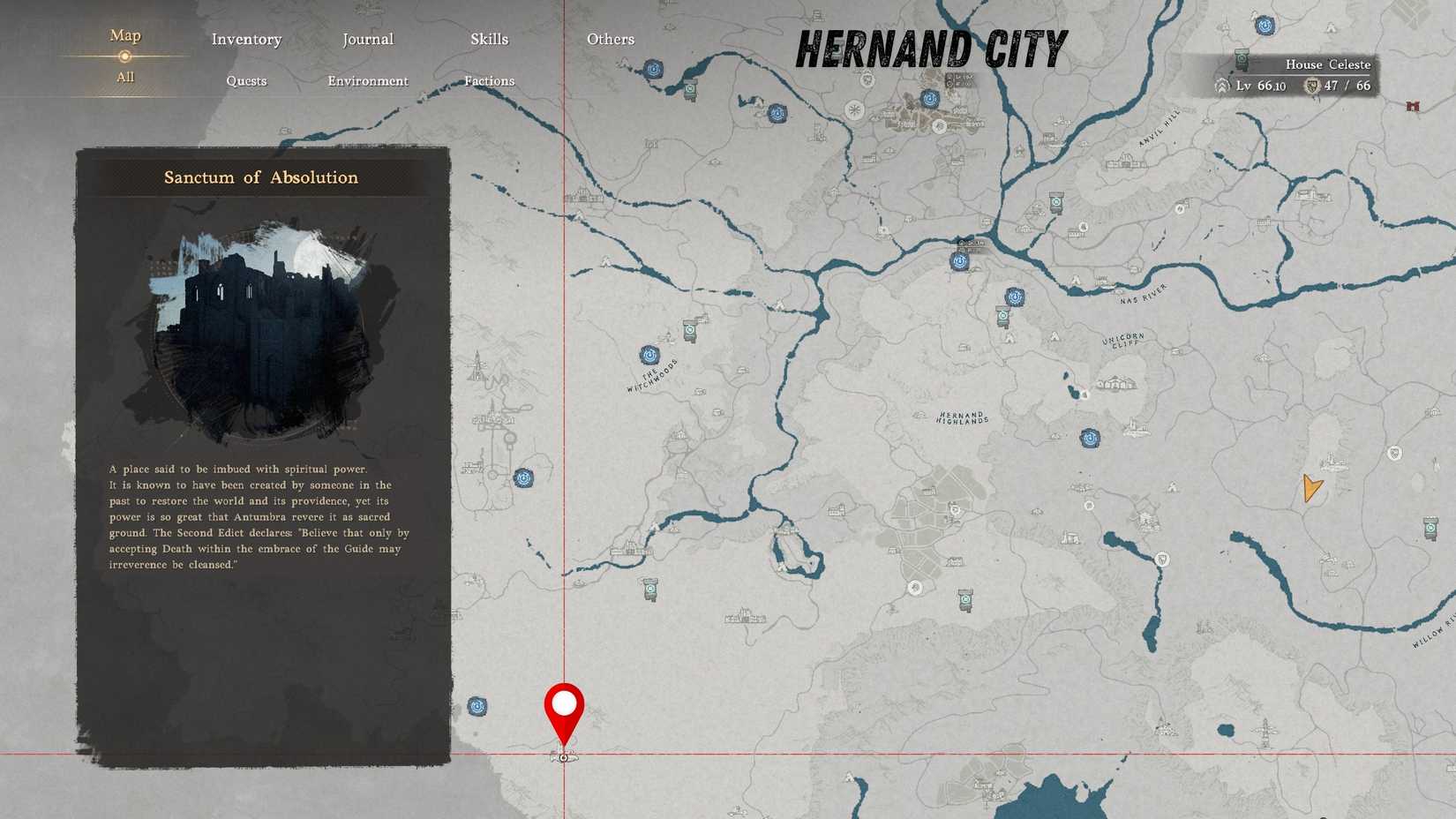 Indulgence location puzzle solution
