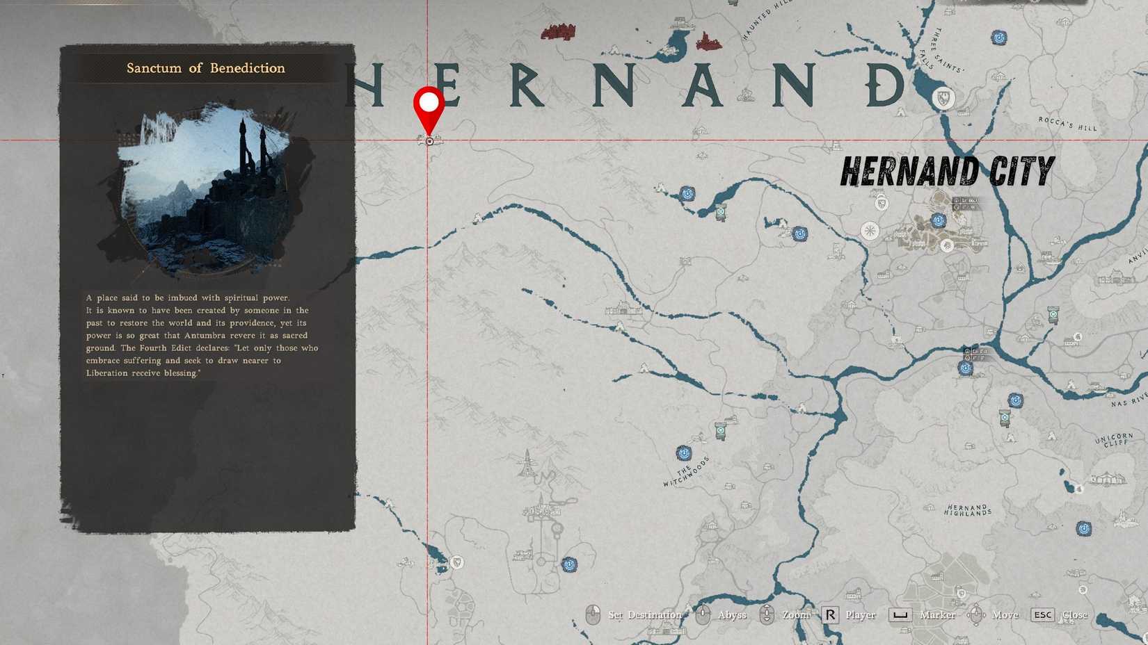 Sanctuary of Blessing Location Crimson Desert