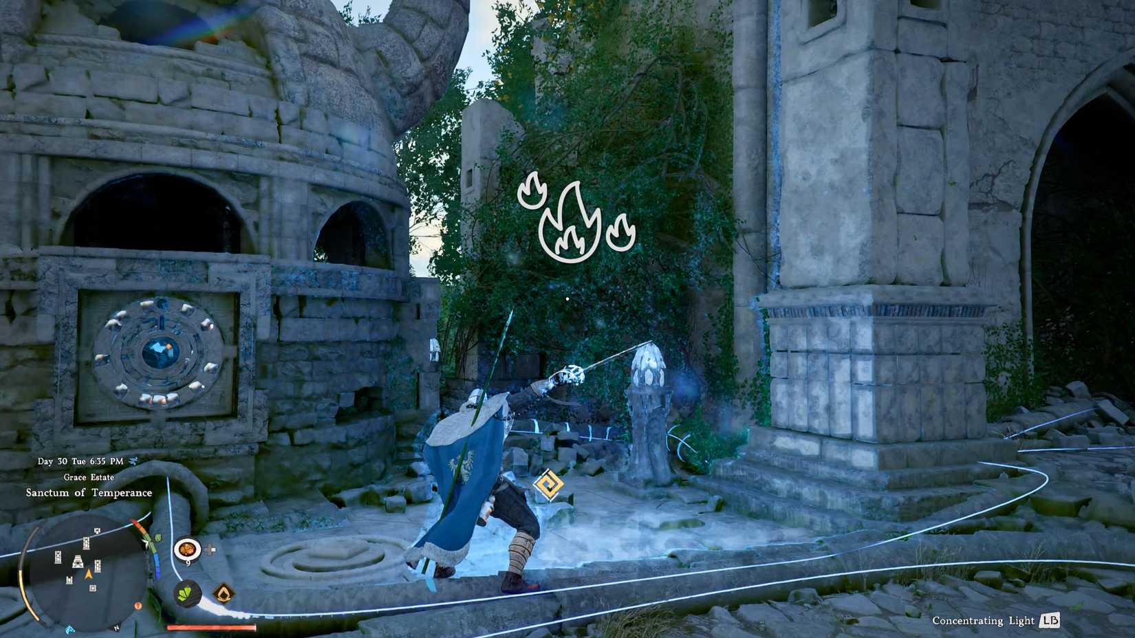 Sanctum of Temperance Burn the Vines Crimson Desert