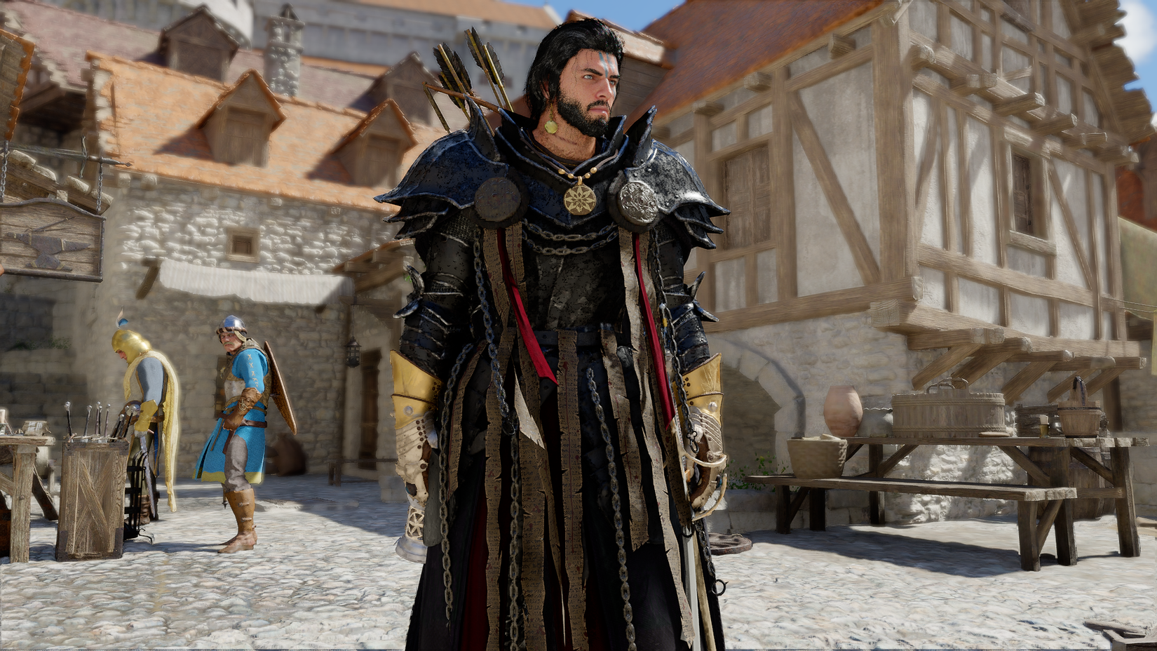 Shadowy Crimson Desert Plate Armor