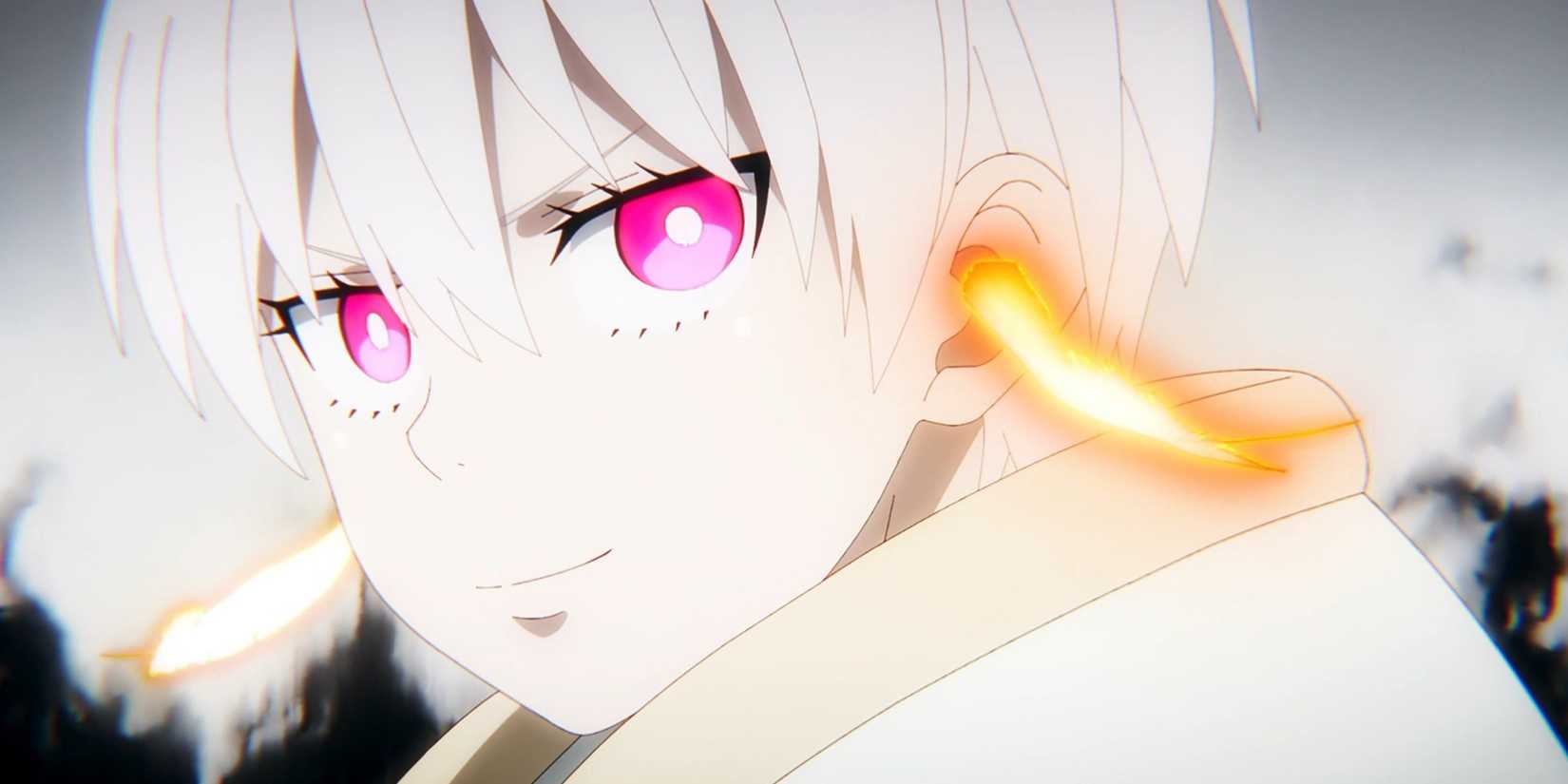 Sho Kusakabe looks happy with gold feathers falling.