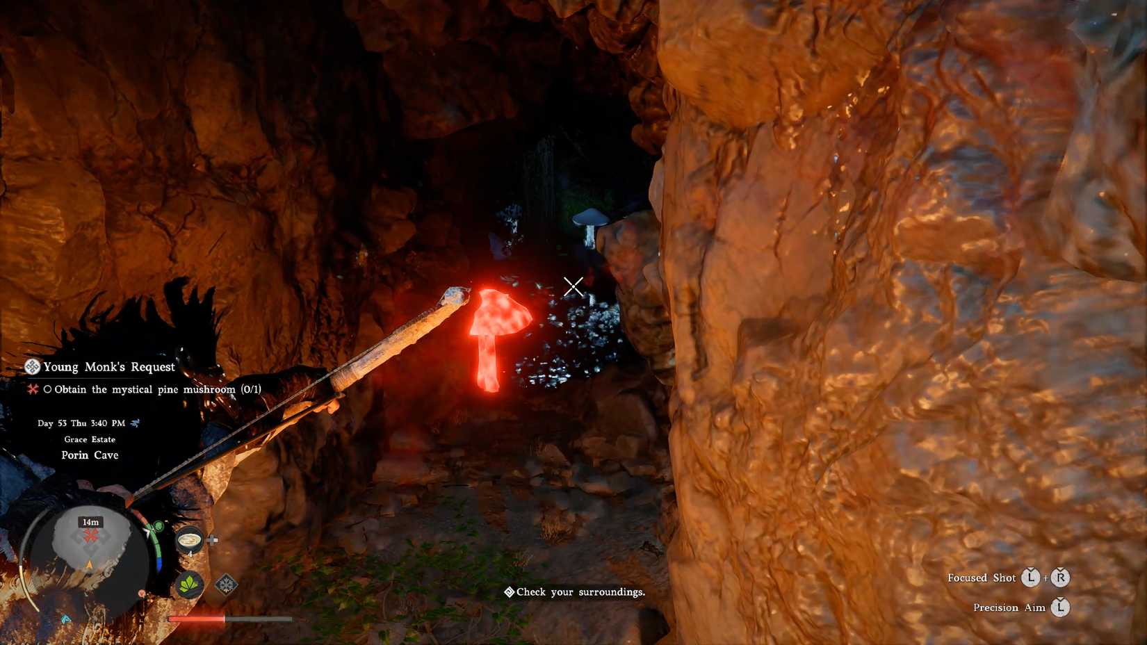 Shoot Mushrooms Young Monk's Request Crimson Desert