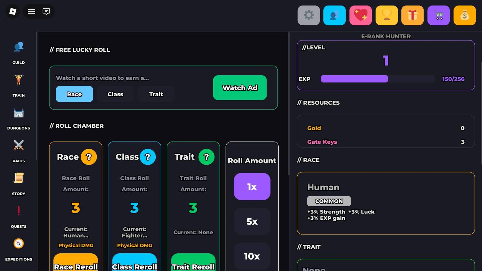 Roblox Solo Leveling Incremental Codes