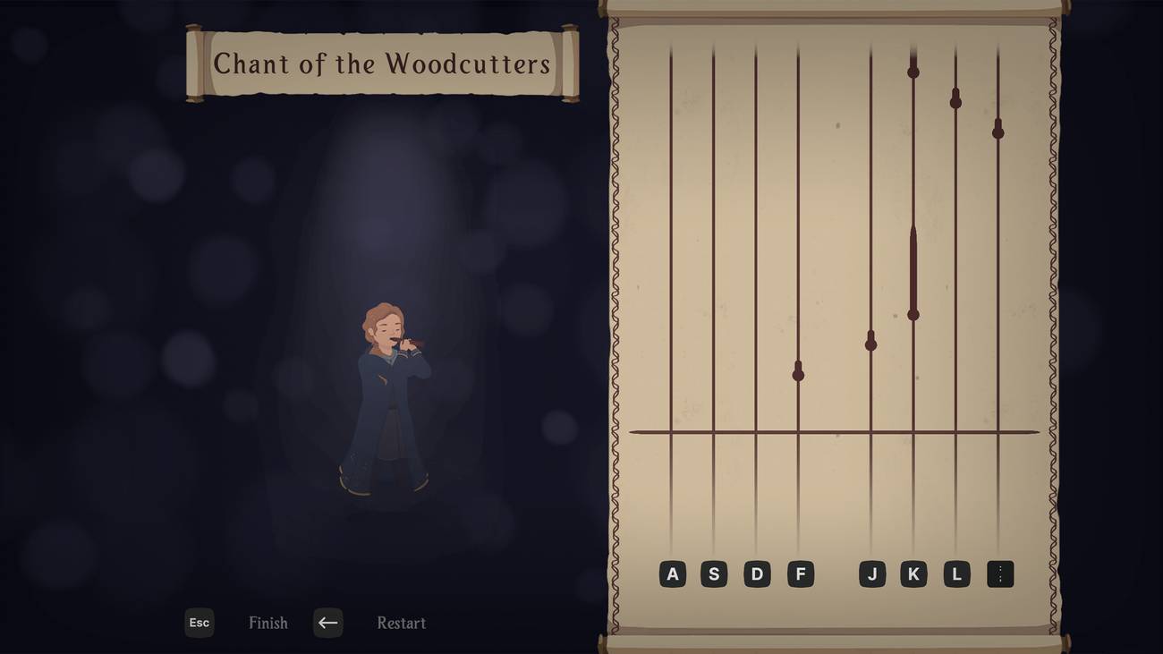 Songs of Glimmerwick Chant of the Woodcutters Practice Mode