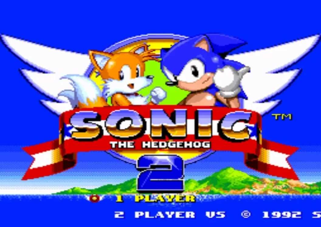 Sonic The Hedgehog 2 Title Screen