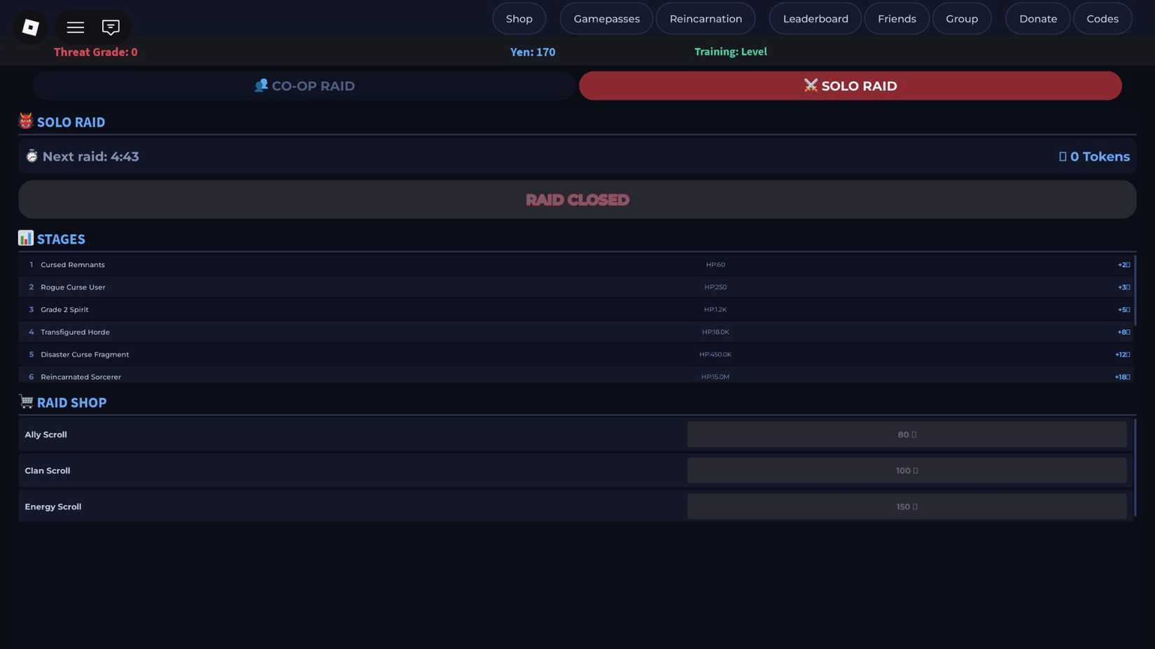 Sorcerer Incremental raids