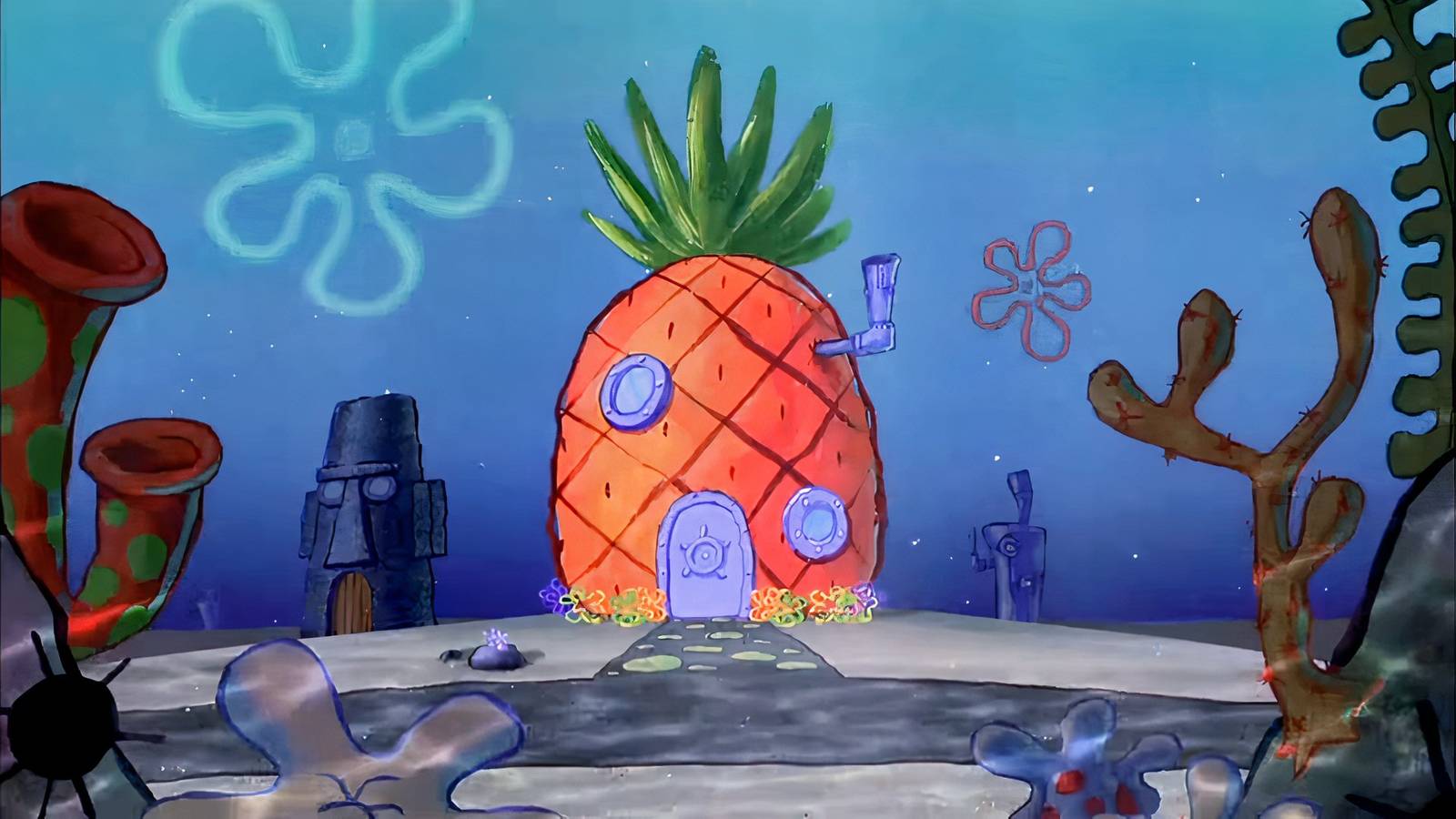 Minecraft Player Recreates SpongeBob’s Street in the Game Minecraft Player Recreates SpongeBob’s Street in the Game