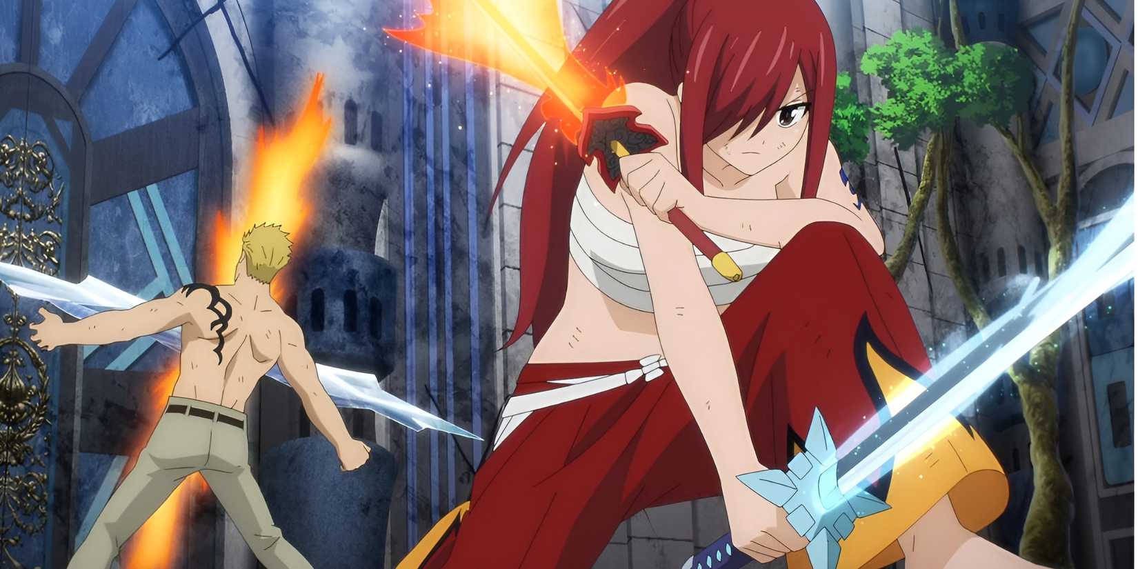 strongest dual wielders in shonen anime erza scarlet
