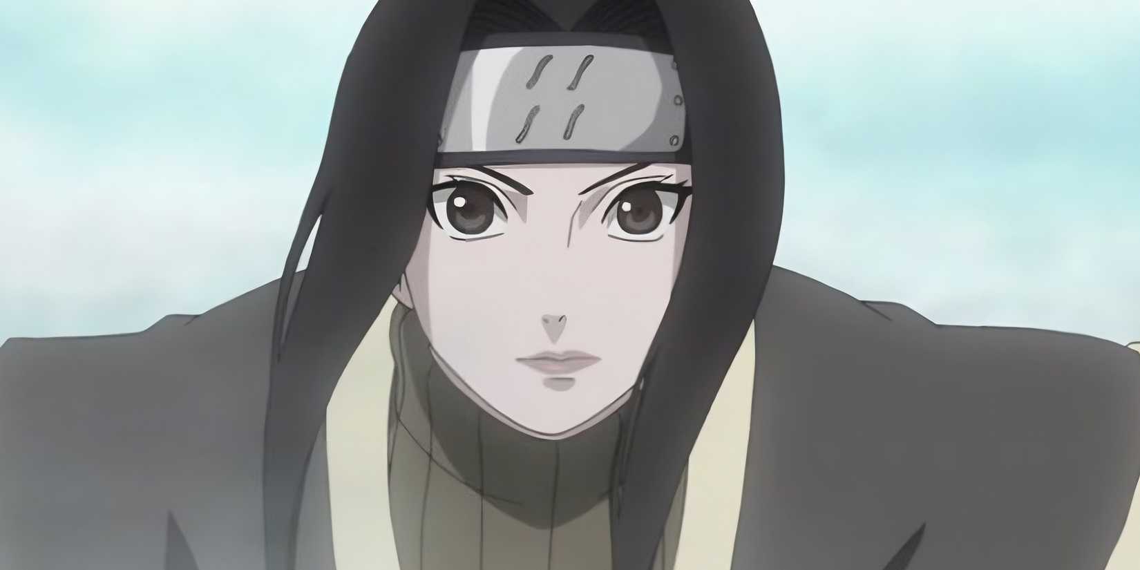 Haku grins as he uses ice jutsu.