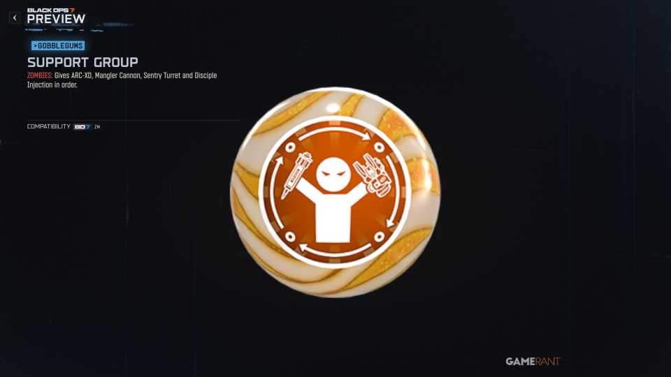 Support Group (GobbleGum) - Paradox Junction event reward
