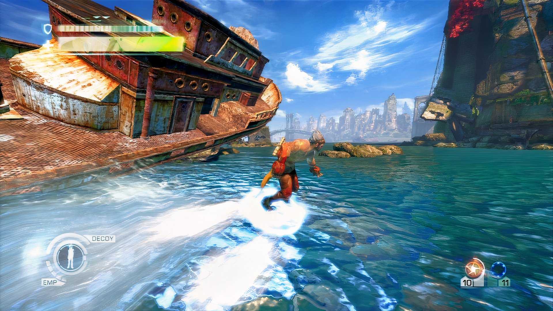 Surfing in Enslaved Odyssey to the West (2010)-1