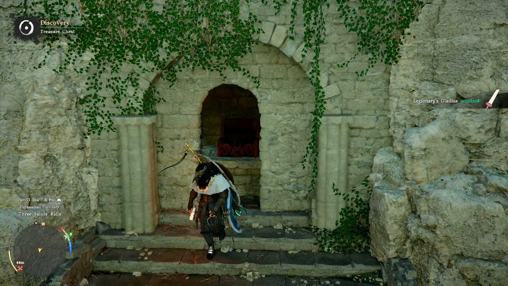 Takes Legionary's Gladius from Goddess of Justice Statue Chest Crimson Desert