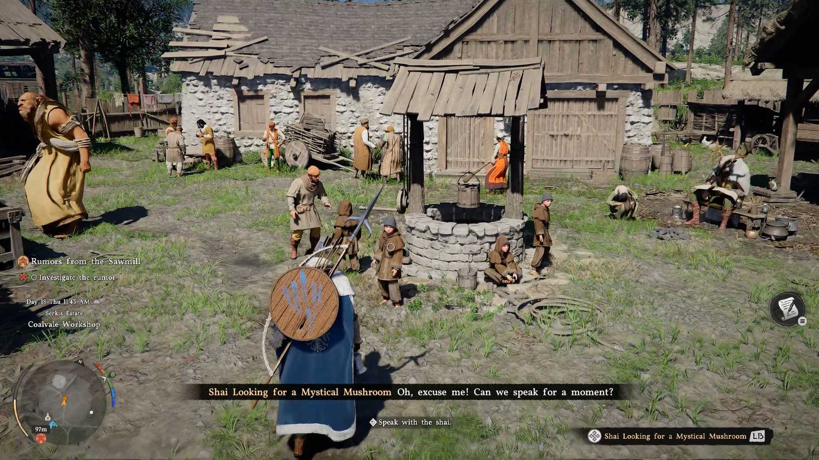 Talking to Young Monk Crimson Desert