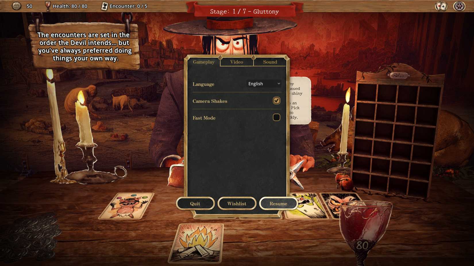 Devil's Cause Settings