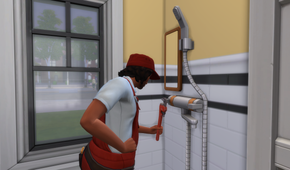 the sims 4 upgrade technician shower