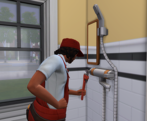 the sims 4 upgrade technician shower