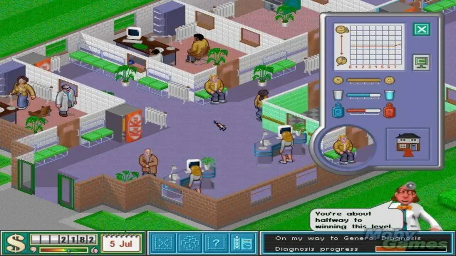 Theme Hospital Entrance To Facility