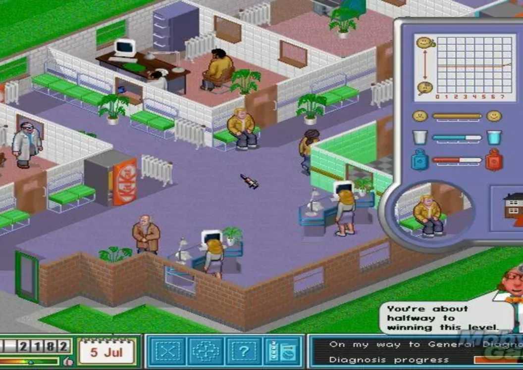 Theme Hospital Entrance To Facility