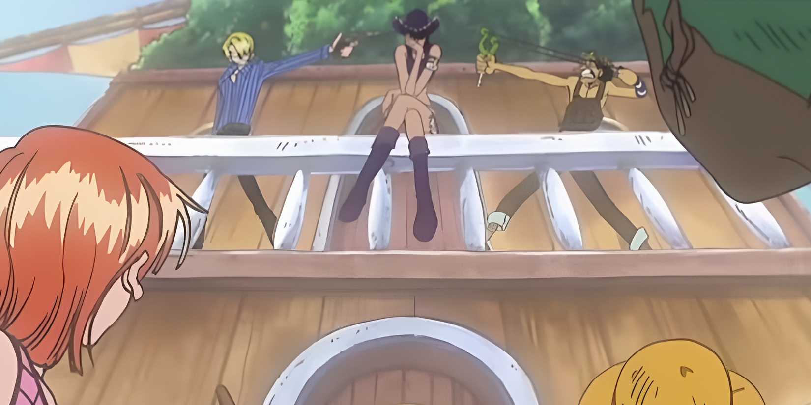 Things about One Piece that never made sense Sanji points a gun at Robin