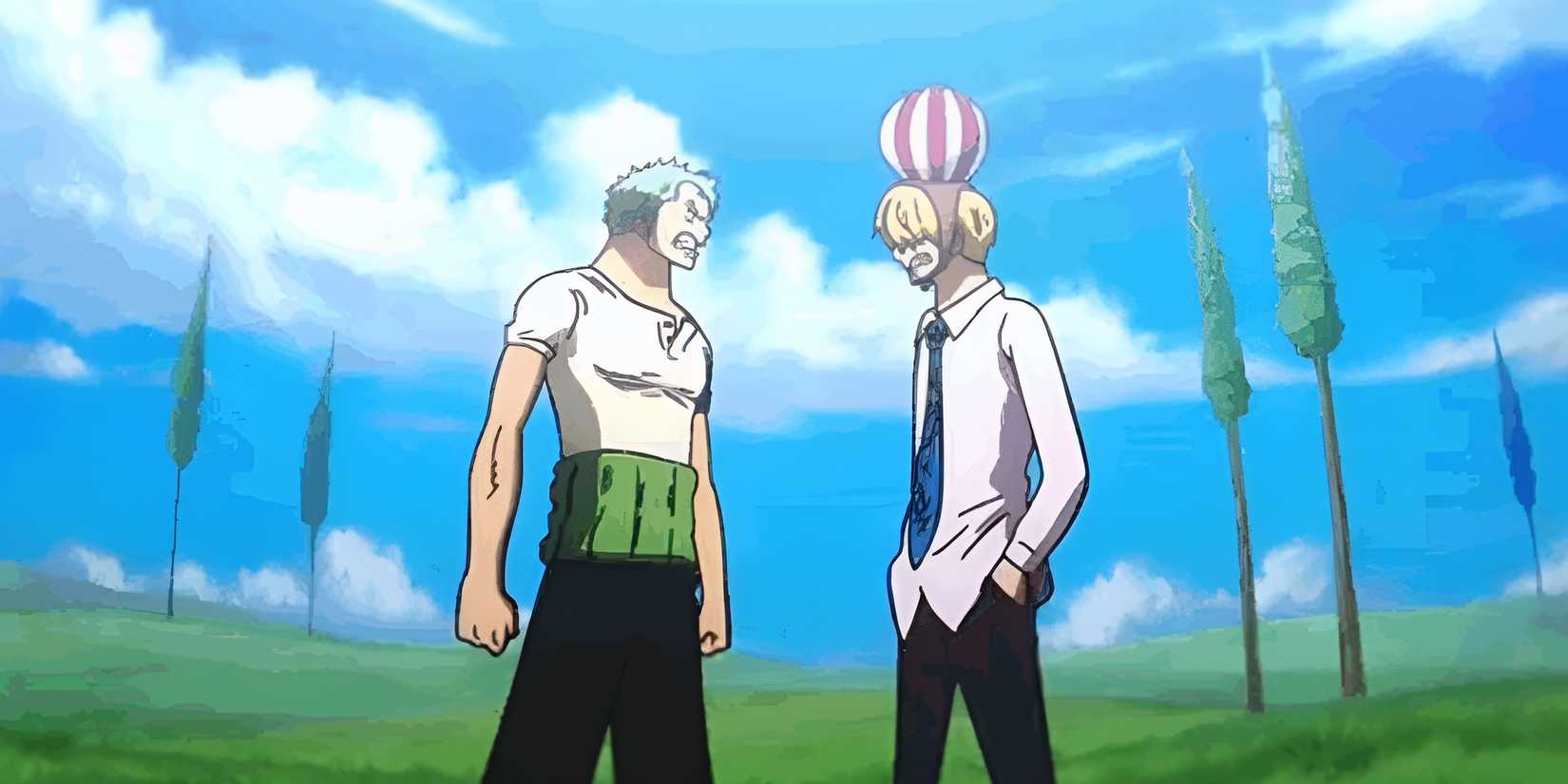 zoro sanji from one piece Best Duos Shonen Anime