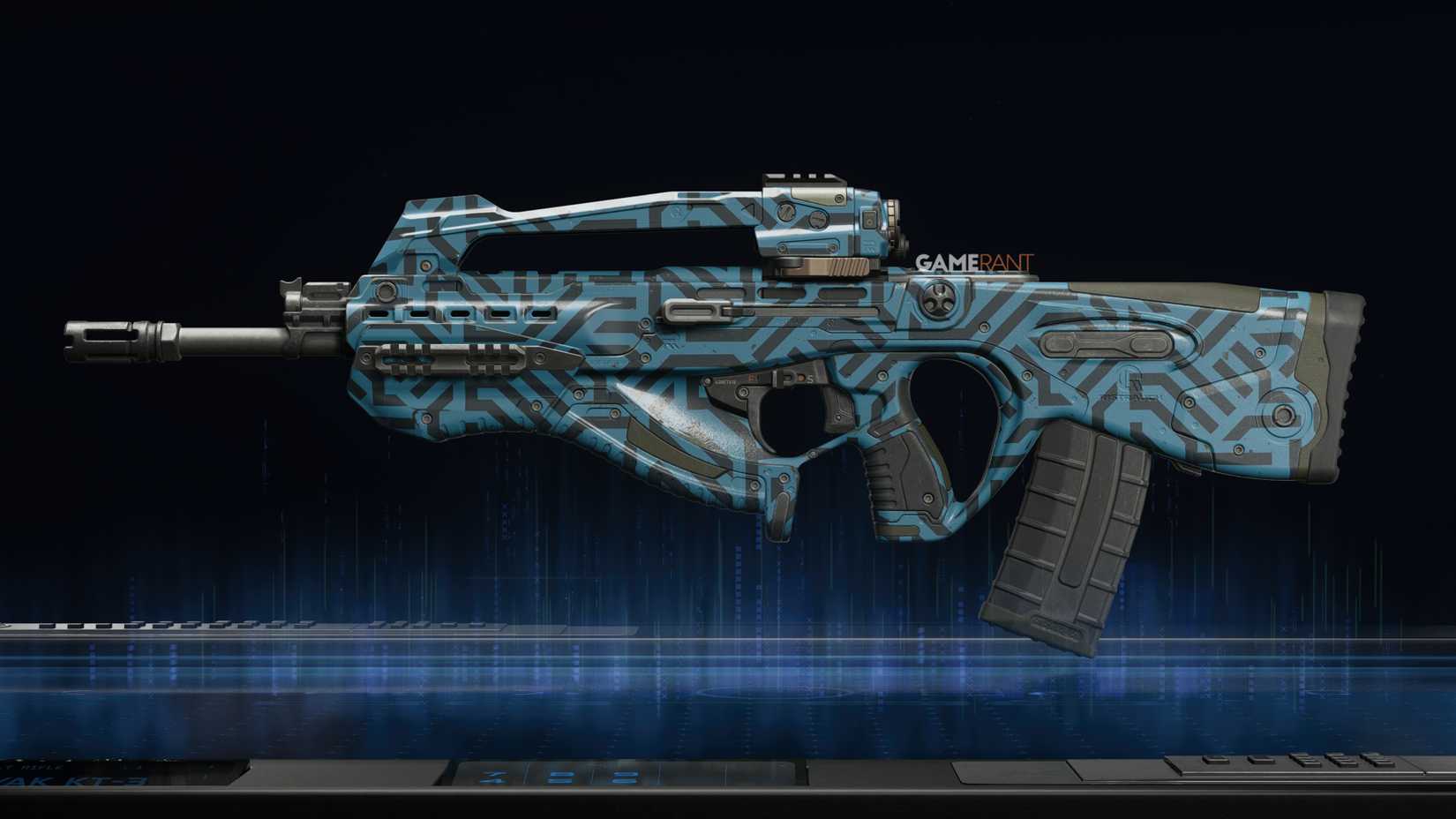 Trace Camo preview on the Swordfish A1 - Black Ops 7