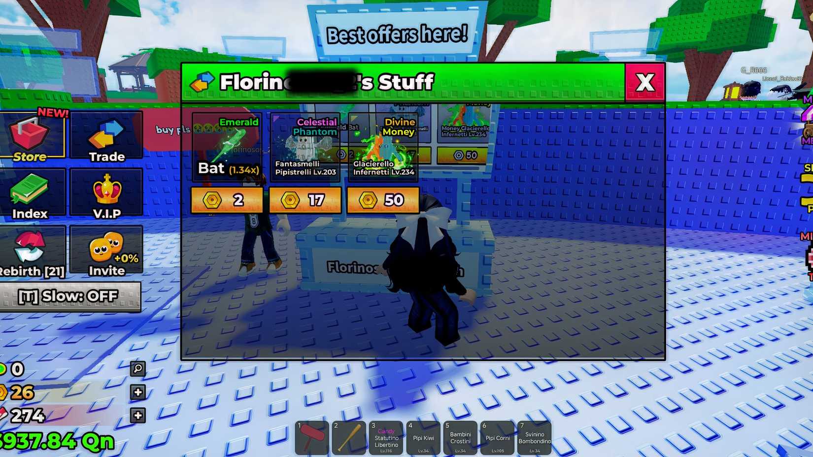 trading plaza in escape tsunami for brainrots