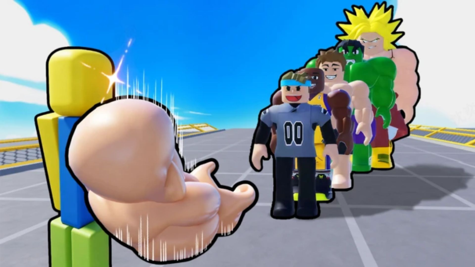 Training a punch character from the arm